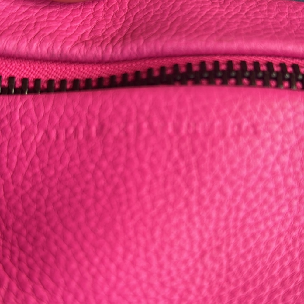 Aimee Kestenberg Pink Leather Belt Bag with Black Strap - Picture 6 of 6